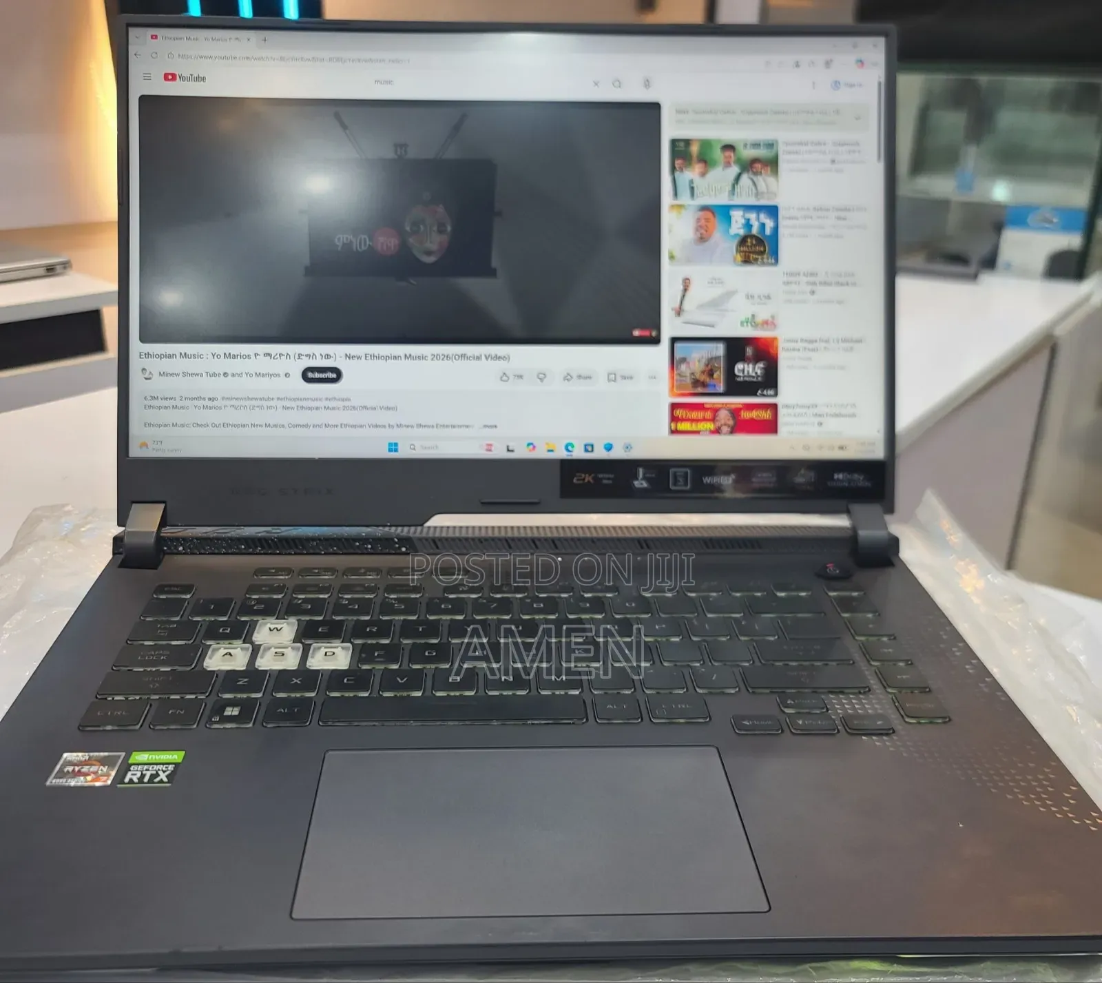 New Laptop Asus ROG Strix G15 16GB AMD Ryzen 7 SSD 512GB