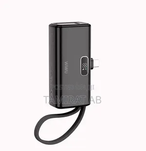 Wiwu 5000mah Mini Portable Power Bank With Type-C Pd 20w Fast Charging