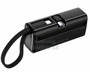 Wiwu 5000mah Mini Portable Power Bank With Type-C Pd 20w Fast Charging