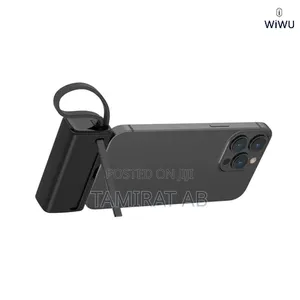 Wiwu 5000mah Mini Portable Power Bank With Type-C Pd 20w Fast Charging