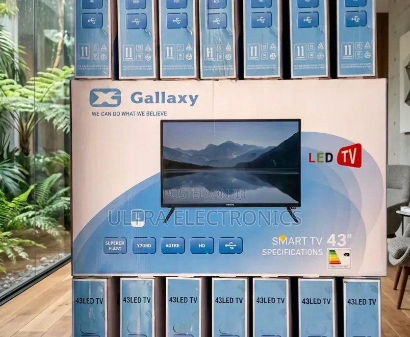 Gallaxy 43-Inch Smart Tv Is For4k Resolution or "Double Glass".