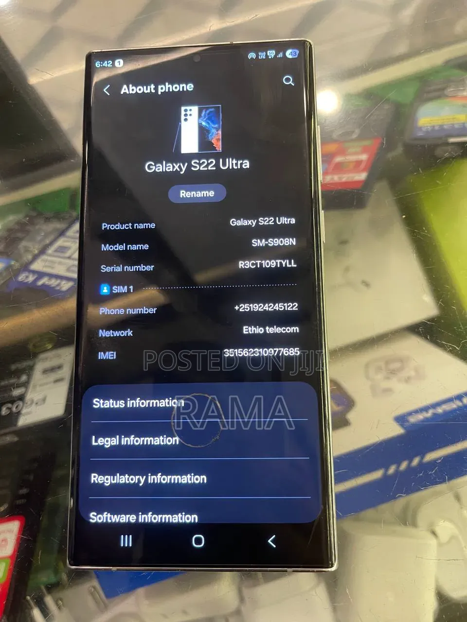 Samsung Galaxy S22 Ultra 256 GB White
