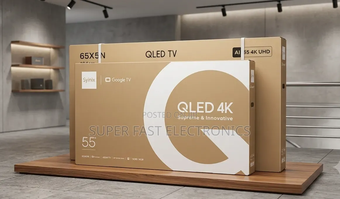 Syinix 55 Inch Tv Smart Uhd Qled Google Dolby Vision (2026 Model)