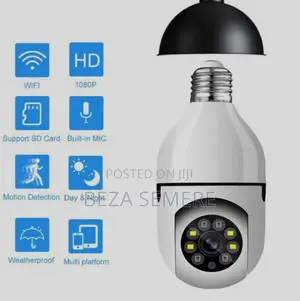 360° Rotating Bulb Camera – No Wiring Smart Wireless Security Cam