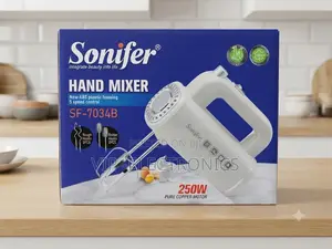Sonifer Hand Mixer – 5-Speed Kitchen Mixer With Stainless Steel