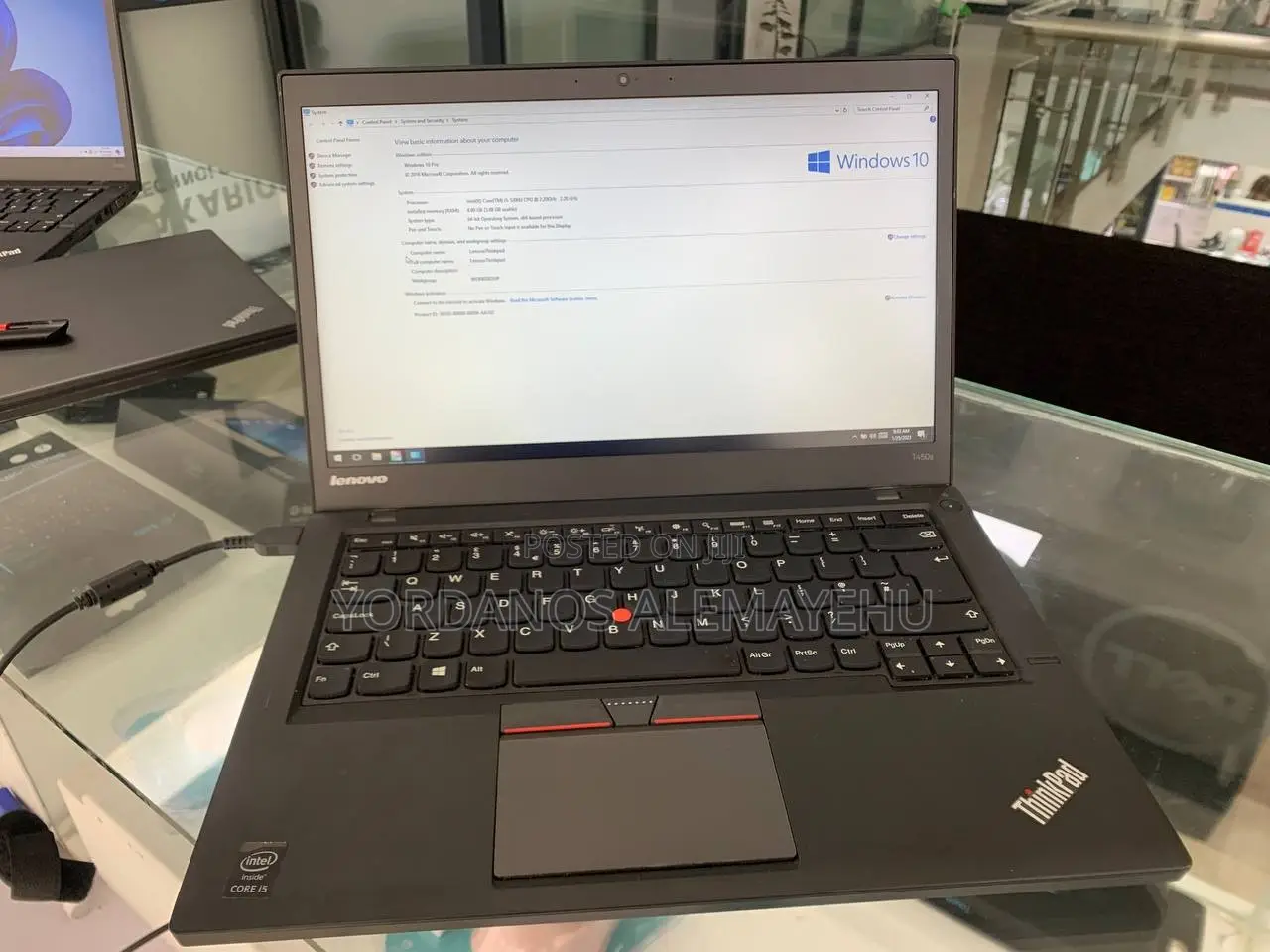Laptop Lenovo ThinkPad T450 8GB Intel Core i5 HDD 500GB
