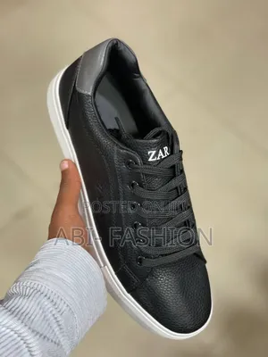 Zara Black Leather Flat Premium Quality