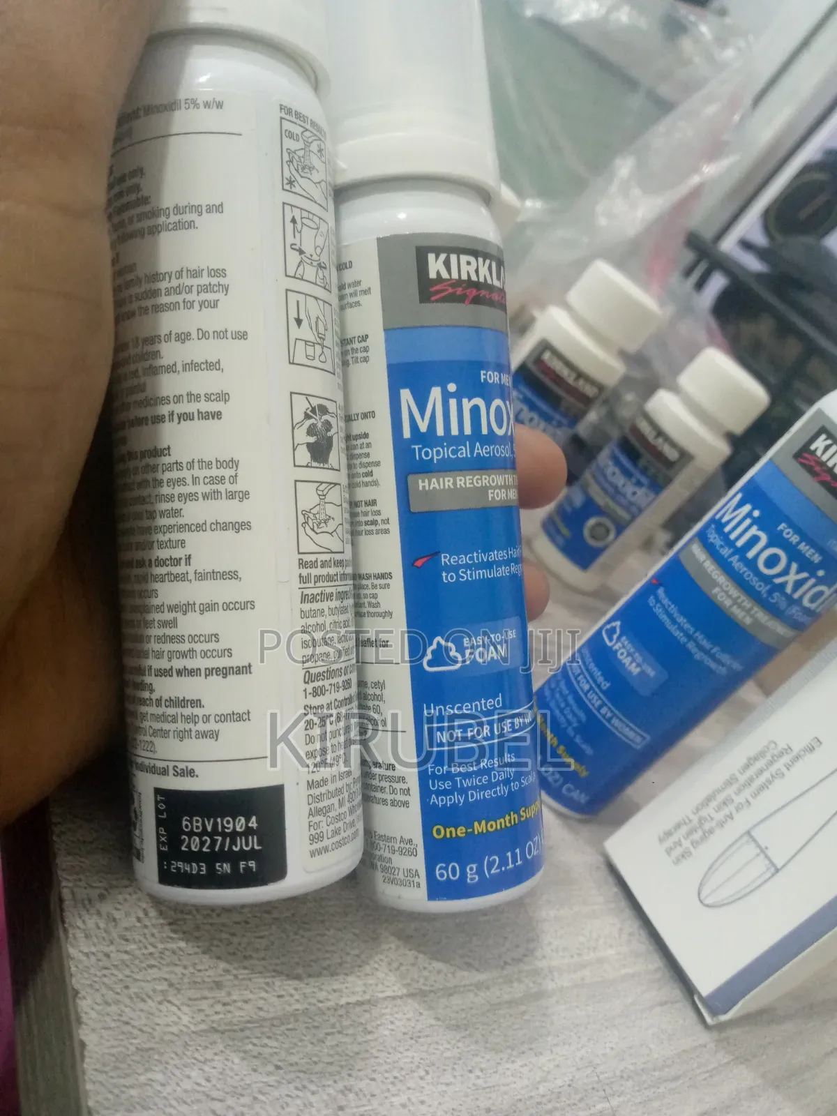 ቀላል አጠቃቀም የሚታይ ለውጥ በ Foam Minoxidil