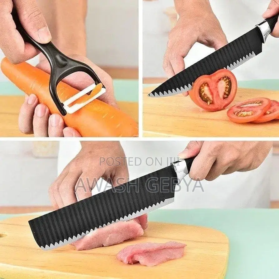 6pcs Daily Use Sharp Knife Set