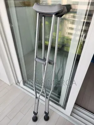 Crutches年台axillary Crutche聒鄫mobility Aid,Aluminum,Grey,4ft H,Pr