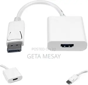 Displayport to Hdmi Adapter - Dp Male to Hdmi Female Converter