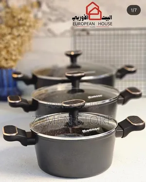 6-Piece Non-Stick Granite Cookware Set – Induction Pots