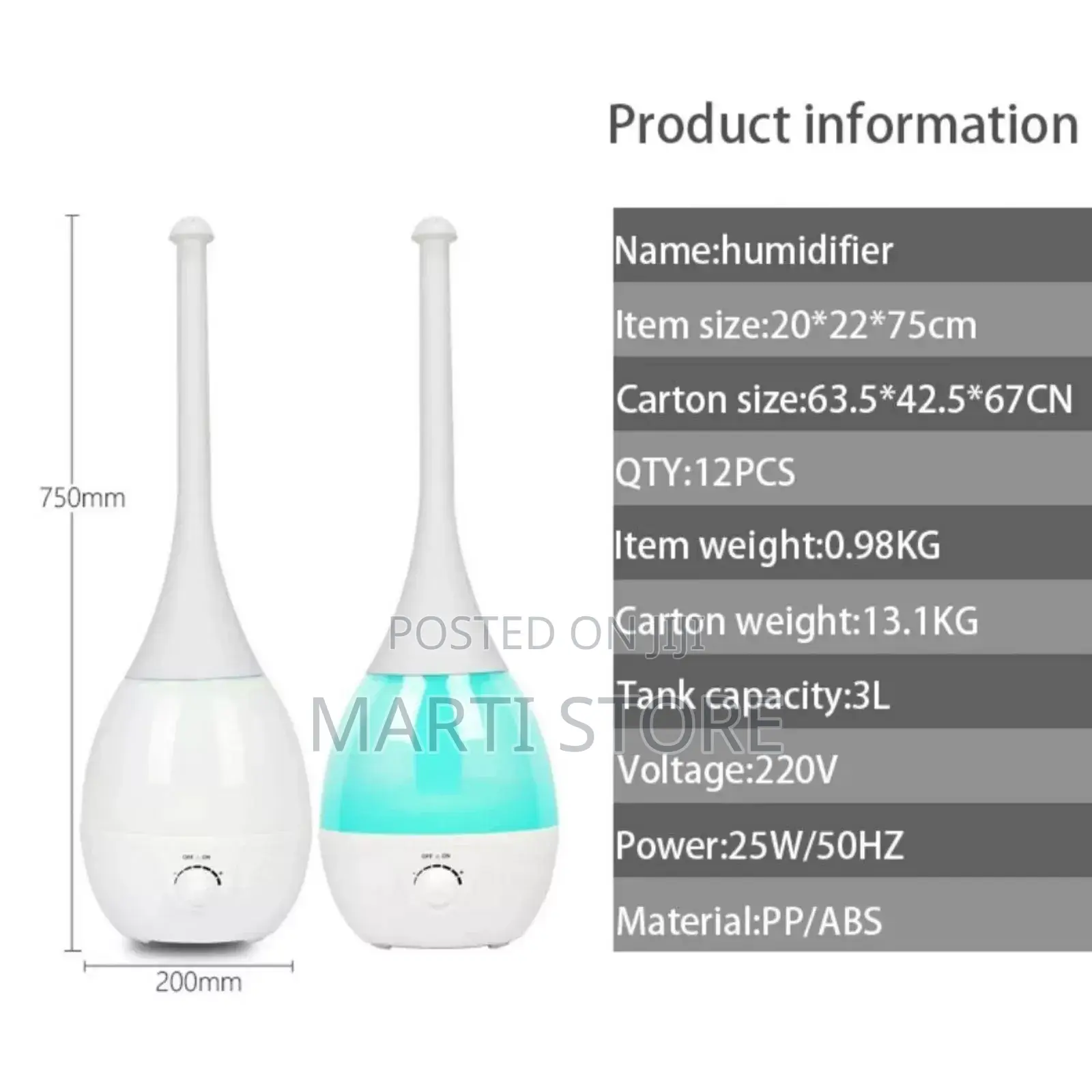 Ultrasonic Diffusion Humidifier