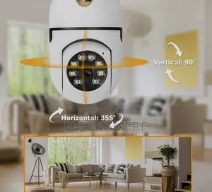 Smart Wifi Bulb Camera – 360° Rotating Hd Home Shop Security