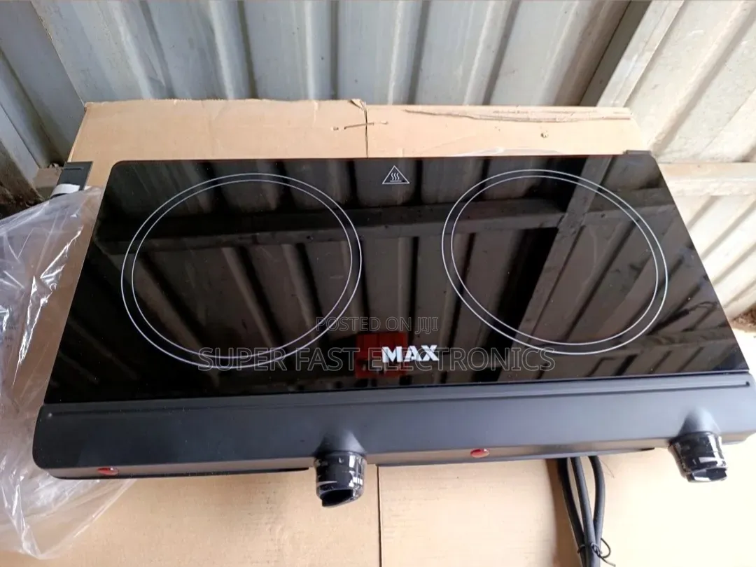 Max Stove Double Electric Hot Plate – 2 Burner Ceramic Glass Cooktop
