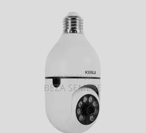 Wireless PTZ Light Bulb Camera – 360° Auto-Tracking Smart Home Monitor