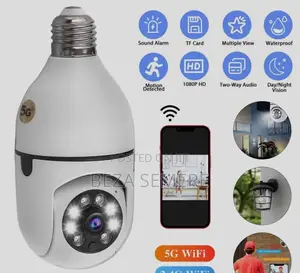 Auto-Tracking Wifi Bulb Camera – 360° Smart Motion Detection Cam