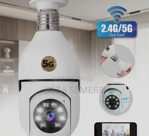 360° Dome Smart Bulb Camera – Wireless Panoramic Security System