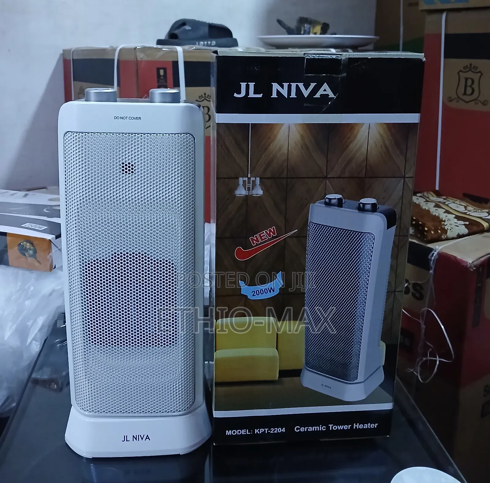 Jl Niva Ceramic Tower Heater – Modern Design, Powerful Warmth Maximu