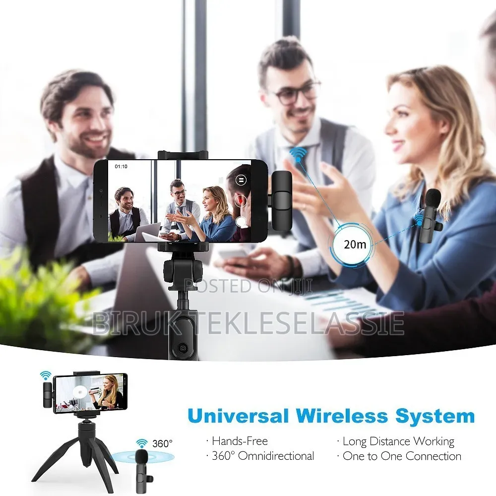 Dual Wireless Mic for Android Type C Wireless Microphone