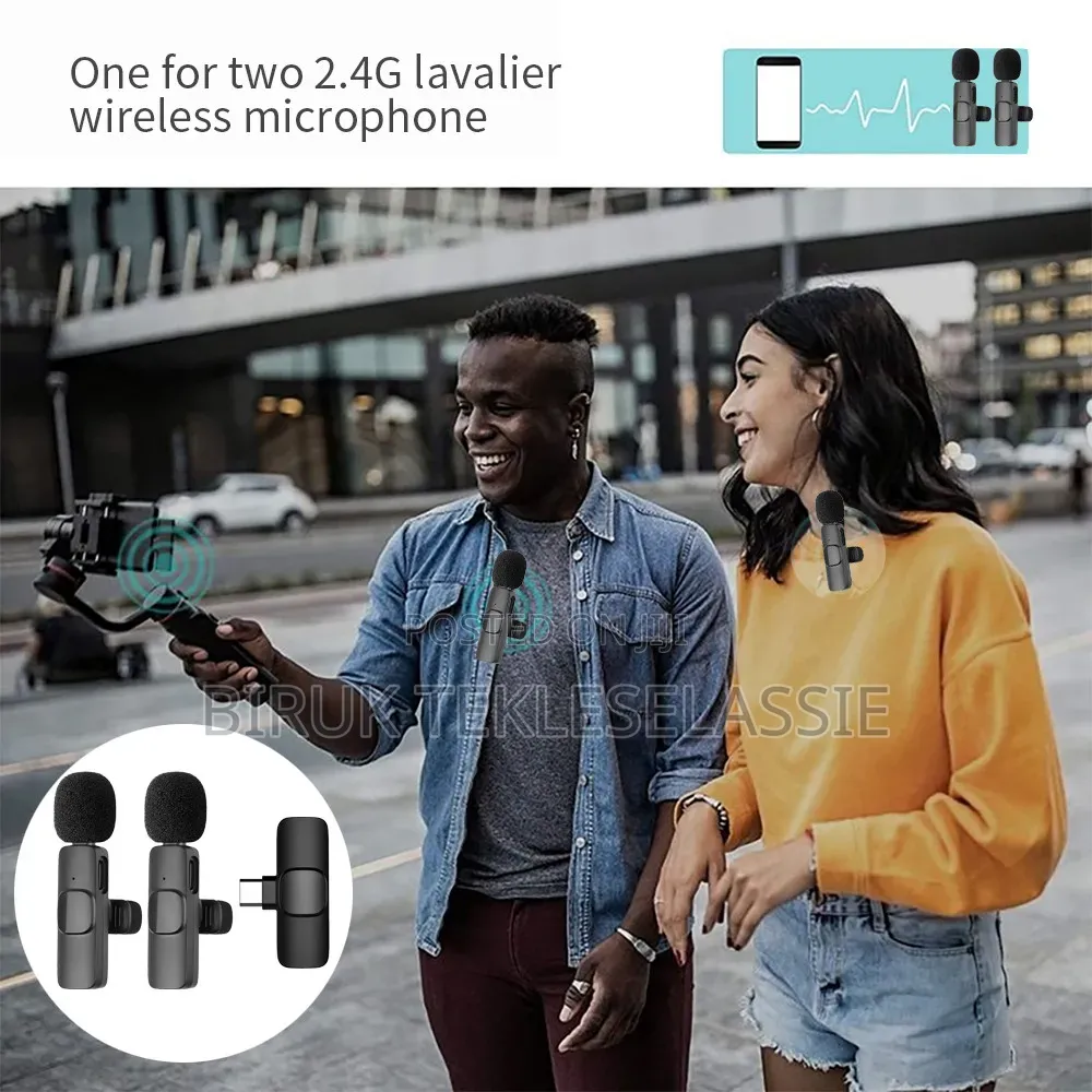 Dual Wireless Mic for Android Type C Wireless Microphone