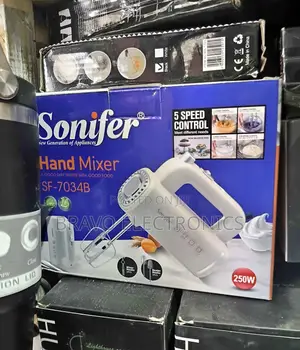 Sonifer Hand Mixer | 250w | 5-Speed Control | Electric Kitchen Mixer
