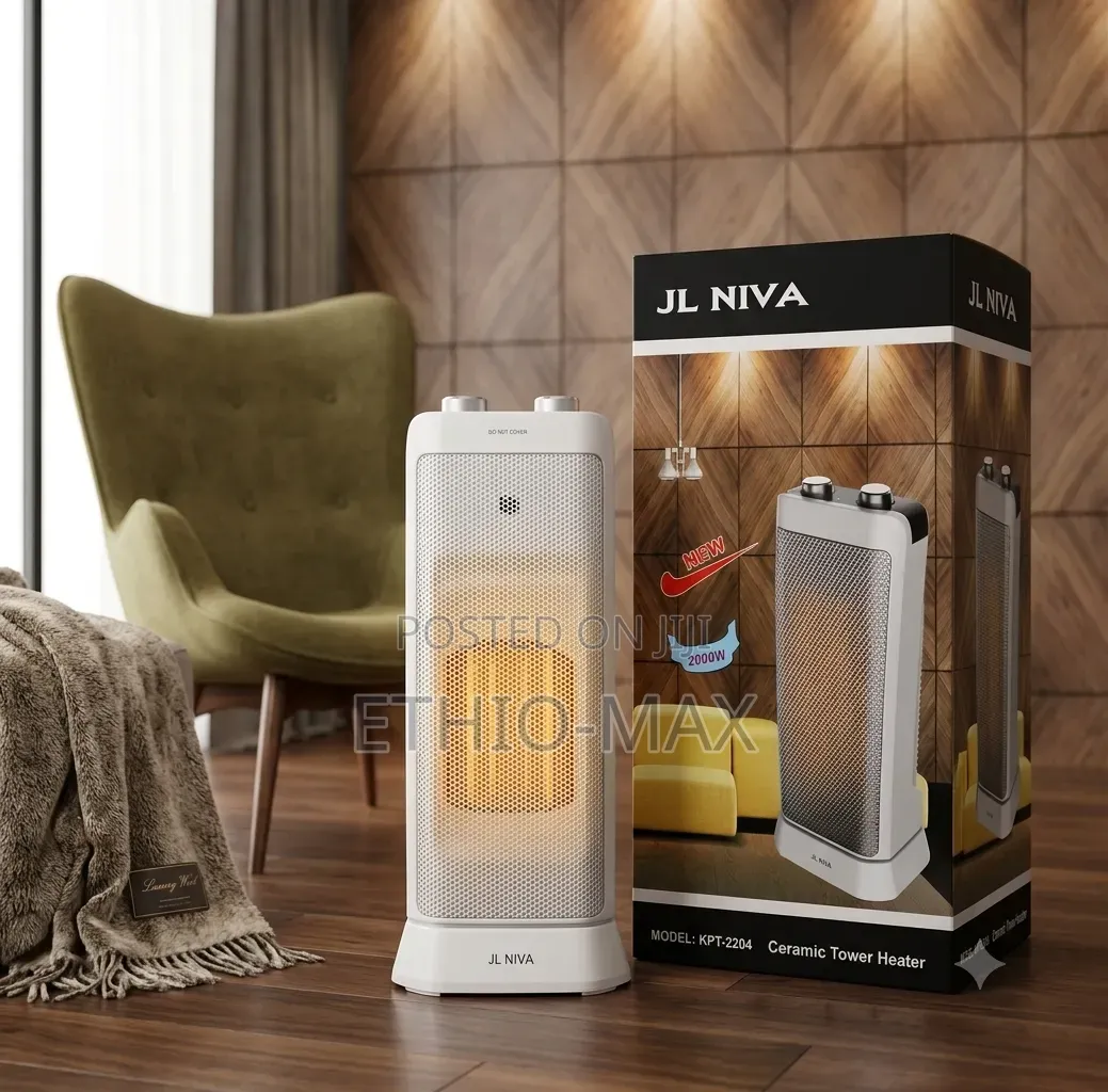 Jl Niva Ceramic Tower Heater – Modern Design, Powerful Warmth Maximu