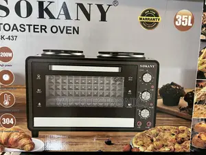 Sokany Mini Oven 35l Electric Toaster Oven With Dual Hot Plates –3200w