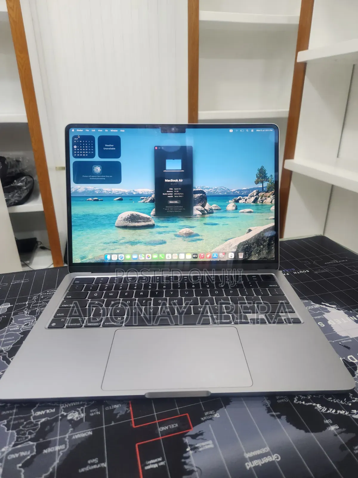 New Laptop Apple MacBook 16GB Apple M2 SSD 256GB