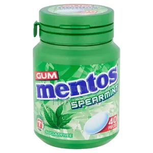 Original Mentos Spearmint Gum ማስቲካ (40 ፍሬ)