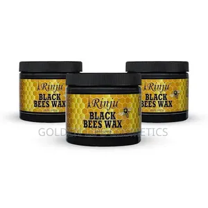 Rinju Black Bees Wax 14oz – Hair Styling Strong Hold Pomade