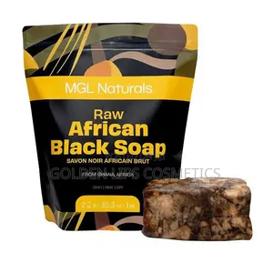 MGL Naturals African Black Soap 1kg – Organic Shea Butter Soap Ghana