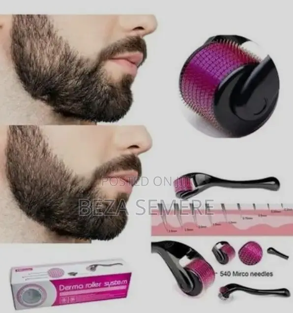 Titanium Derma Roller - ለፊት እና ለፂም ማሳደጊያ የሚሆን