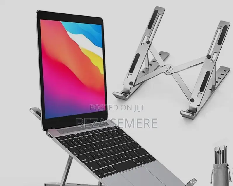 Ergonomic Aluminum Laptop Stand - ሊታጠፍ የሚችል የላፕቶፕ ማስቀመጫ