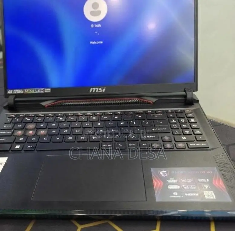 New Laptop MSI 16GB Intel Core i9 SSD 1T