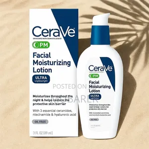 Cerave Pm Facial Moisturizing Lotion, Oil-Free Night Cream, 3 Fl Oz