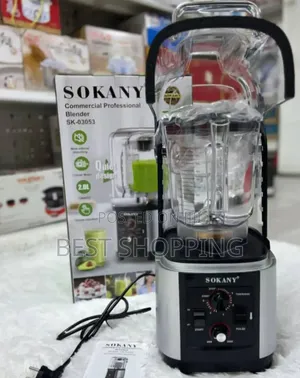 Sokany Commercial Professional Blender Heavy Commercial Silent Blender