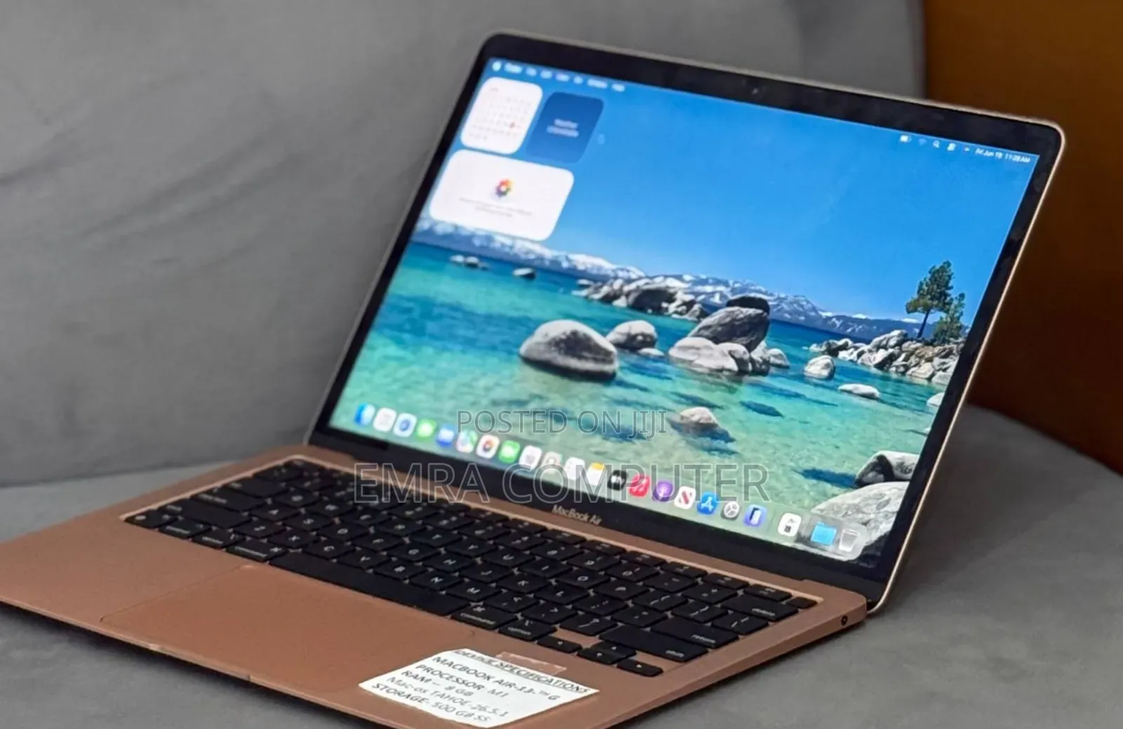 New Laptop Apple MacBook Air 2020 M1 8GB Apple M1 SSD 512GB