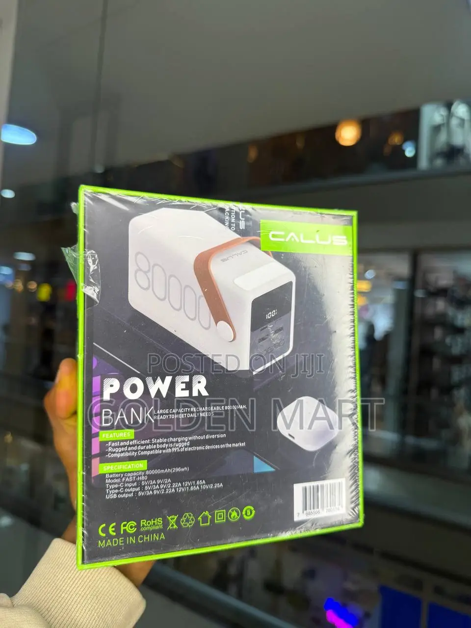 Original Calus 80000mah 22.5w Fast Charging Power Bank