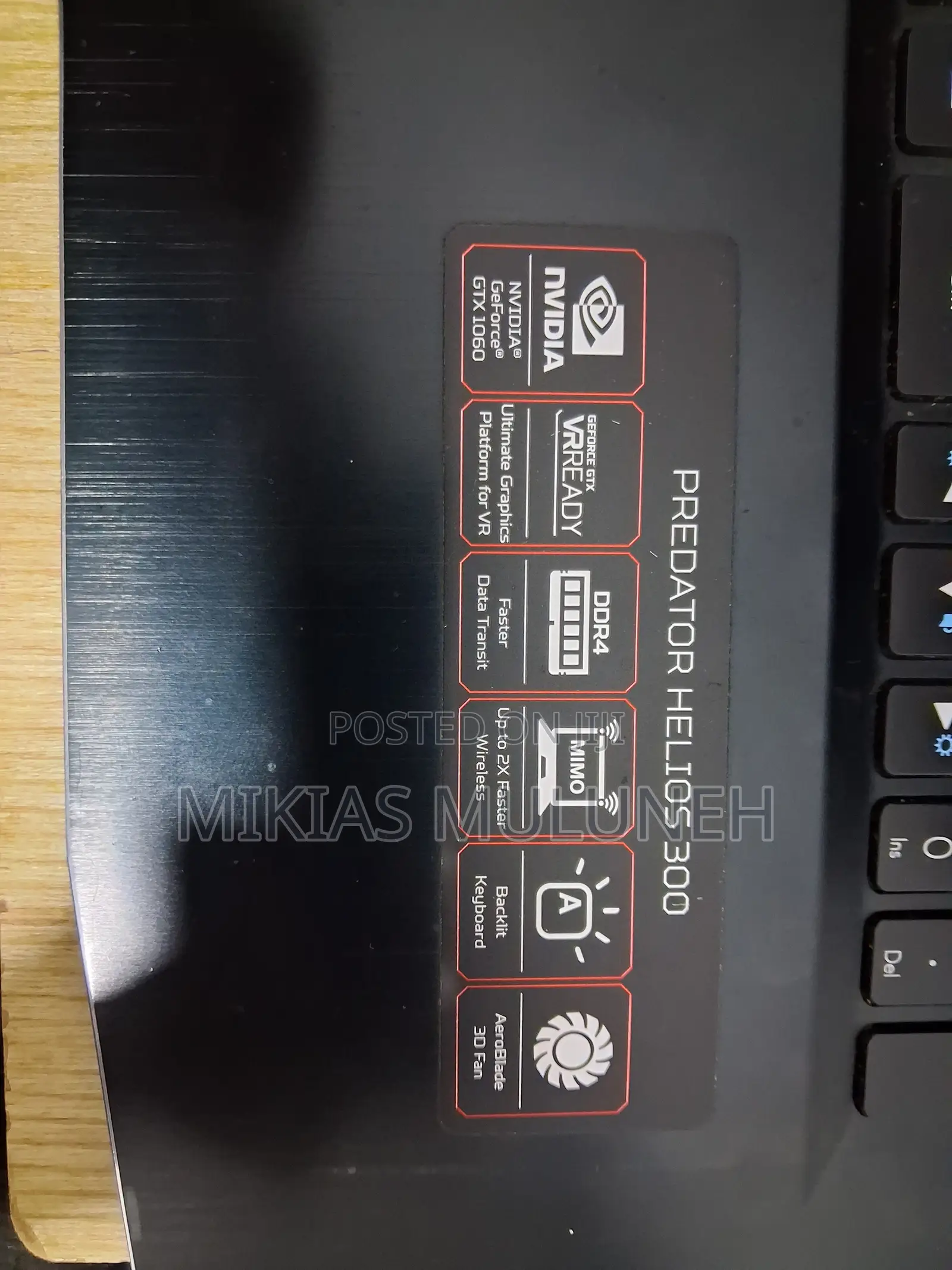 Laptop Acer Predator Helios 300 16GB Intel Core i7 HDD+SSD 1T
