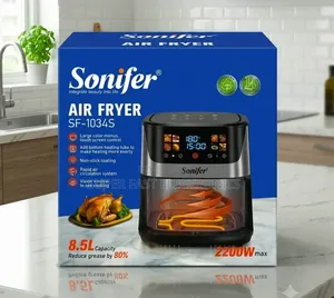 Sonifer Air Fryer Sf-1034s 8.5l Digital– 2200w, Led Touch Screen