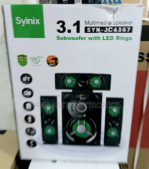 Syinix Multimedia Speaker System. This Powerful 3.1 Channel System