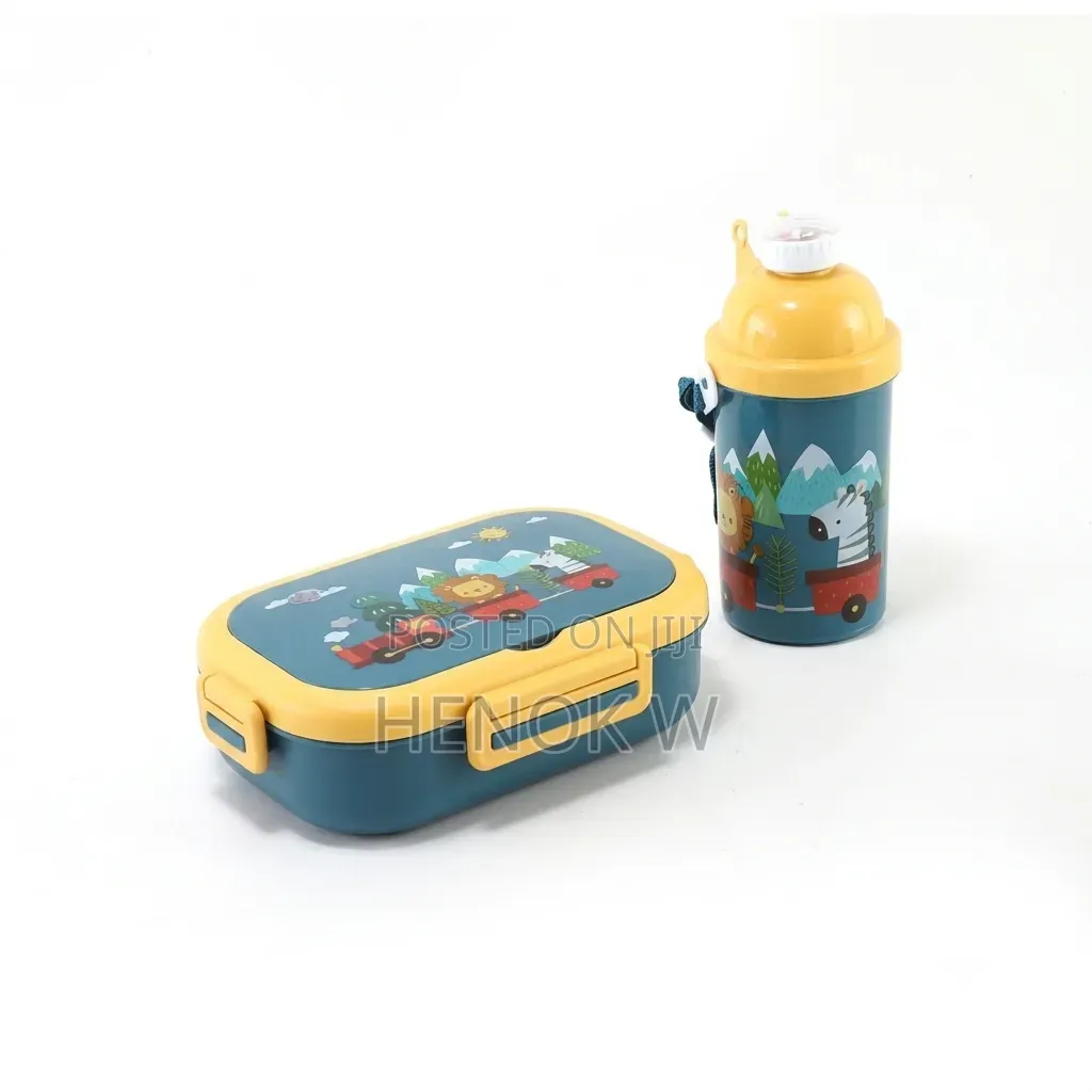 የልጆች ምሳ እቃ እና የውሃ ኮዳ (2-in-1 Combo Lunchbox)
