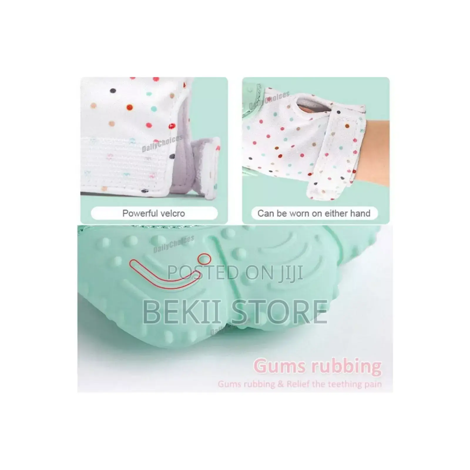 Baby Glove With Nibbler የሕፃን ድድ ማከኪያ ጓንት