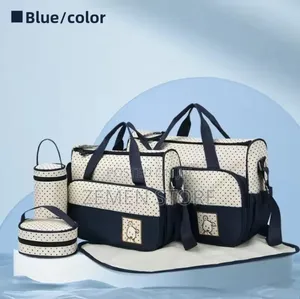Premium 5-Piece Multi-Functional Diaper Bag Set – Baby Travel Bag