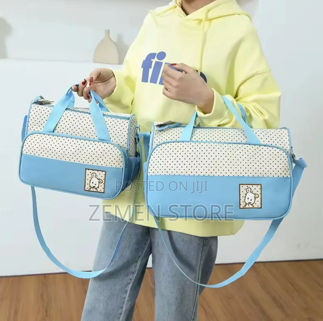 Premium 5-Piece Multi-Functional Diaper Bag Set – Baby Travel Bag