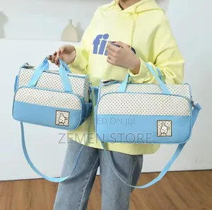Premium 5-Piece Multi-Functional Diaper Bag Set – Baby Travel Bag