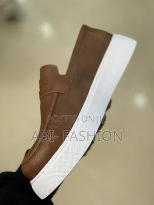 Brown Flat Leather Chekich Shoe