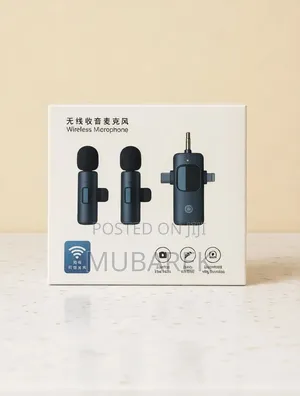 Rechargeable Dual Mini Microphone for Interviews and Video