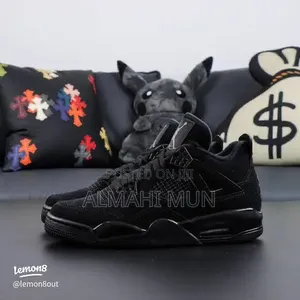 Jordan 4 Black Cat Venom Af1